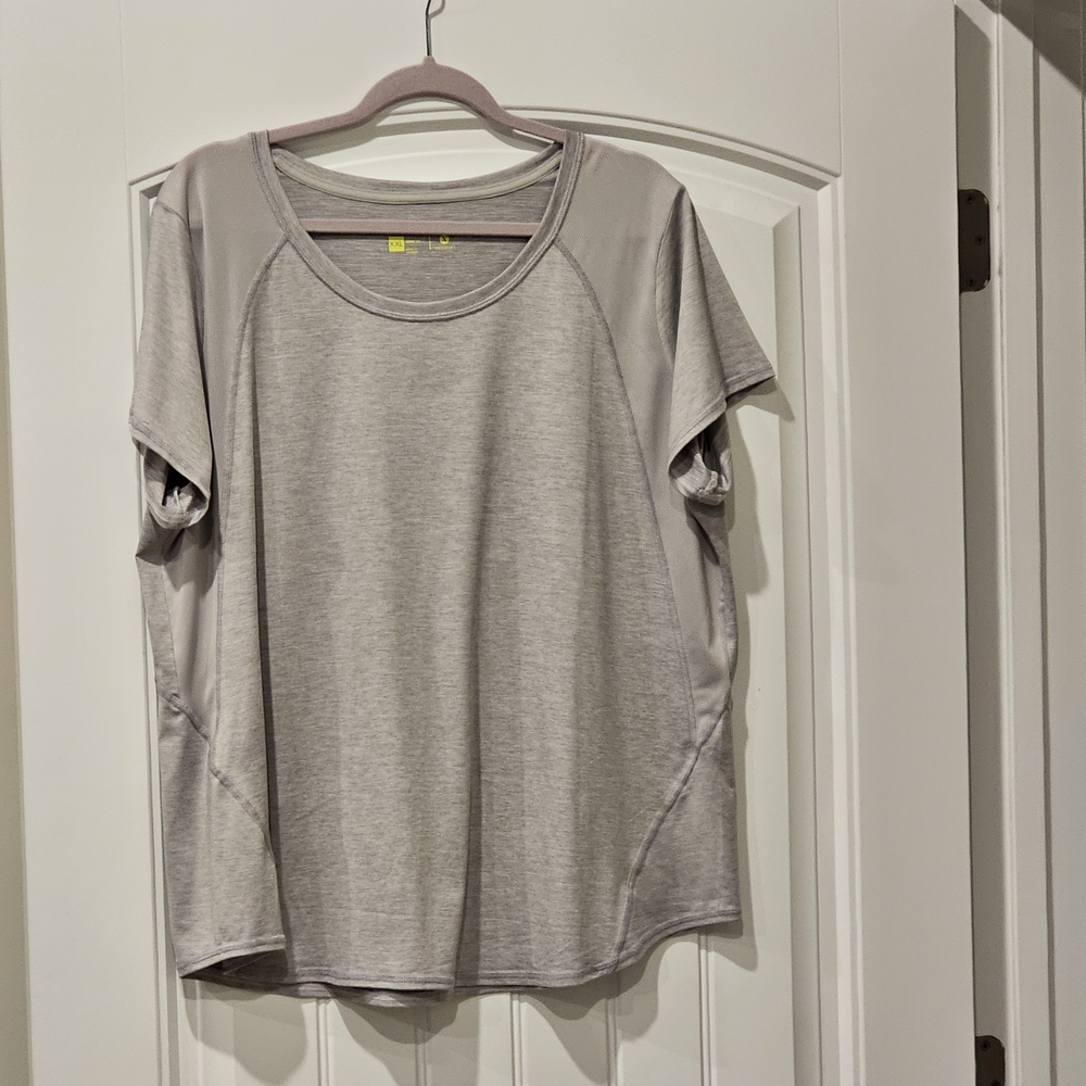 Xersion Light Gray Women's Short Sleeve Tee